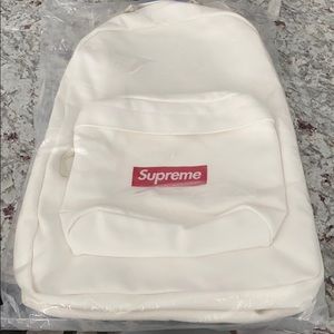 Supreme Canvas Backpack White